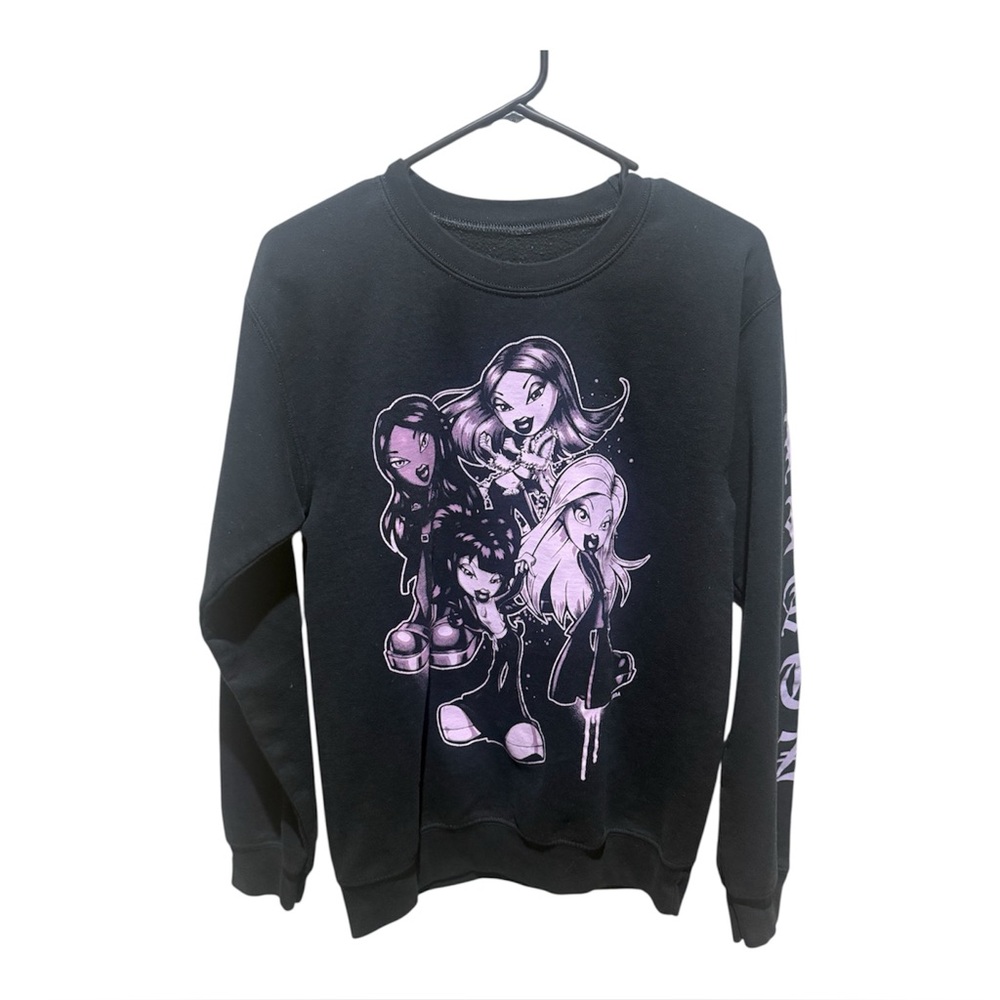Bratz Black Sweatshirt with Purple Graphic